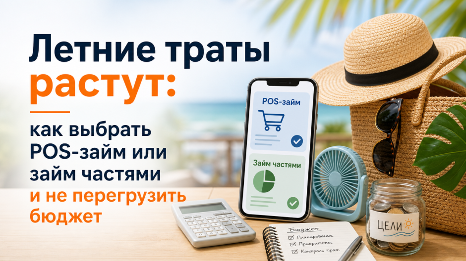 План на 30 дней: как пережить летние расходы и купить нужное через POS‑займ или займ частями