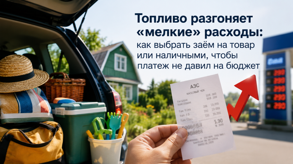 Летний бюджет 2026: как выбрать платёж по займу, когда дорожают топливо и поездки